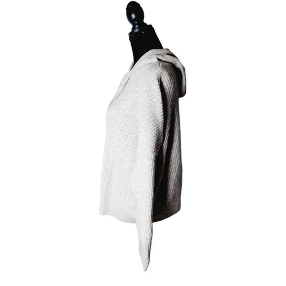 ASOS Women 14 Gray Grey Premium Lounge Cozy Cable Knit Pullover Hoodie Sweater - Picture 3 of 11